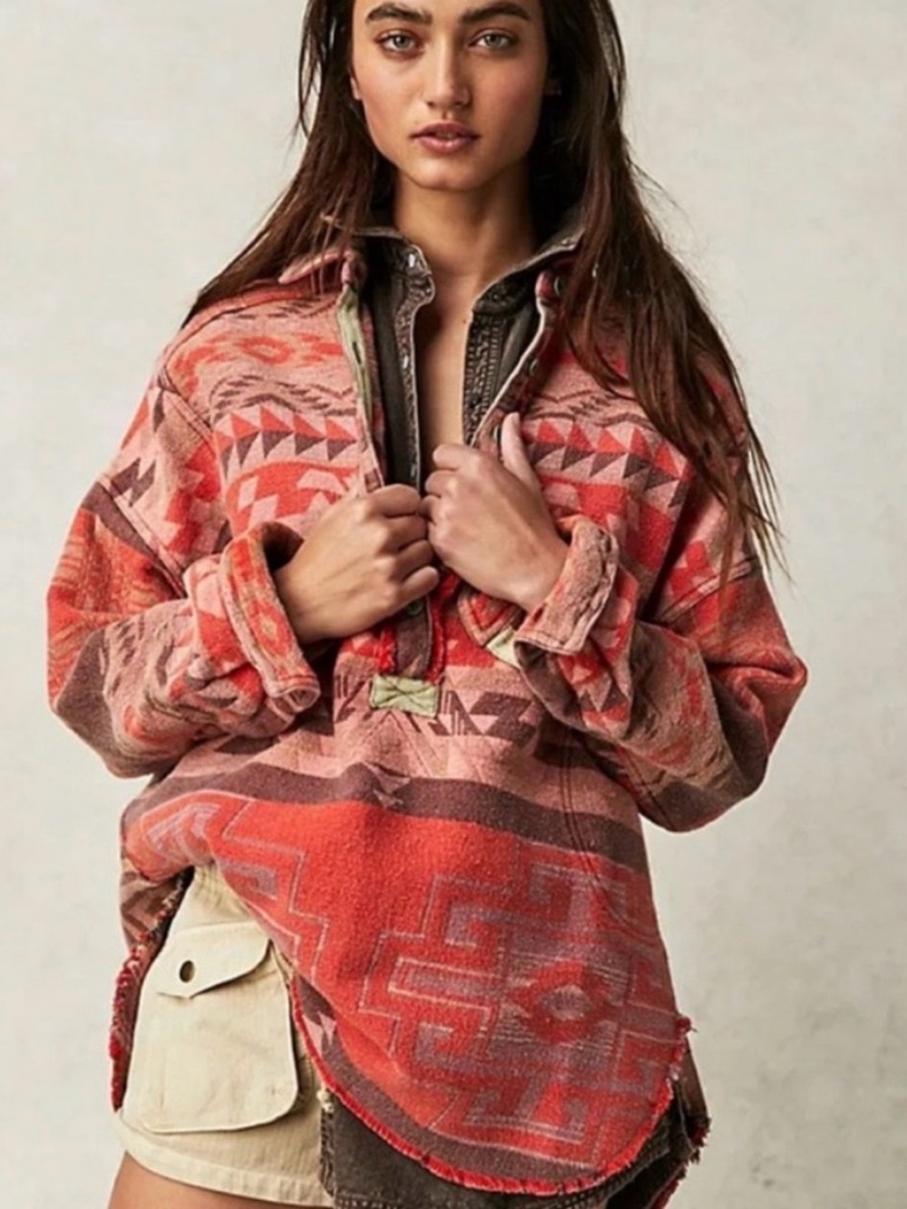 Free People We The Free Arizona Sky Pullover Western
Jacket/shirt Size small - Picture 3 of 10